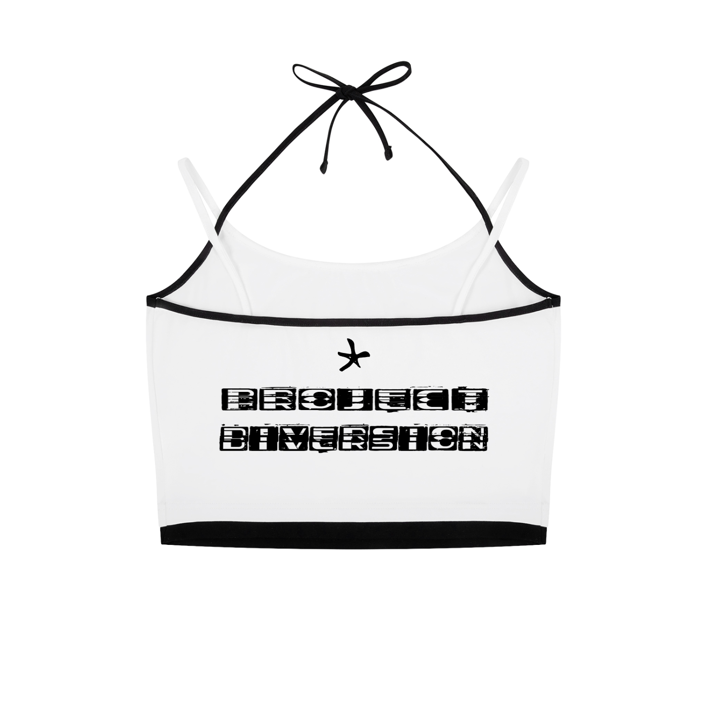 CROSS DIVERSION CONTRAST BINDING HALTER TANK