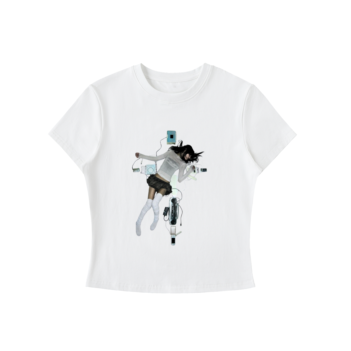 DIGITAL ANGEL BODYCON TEE