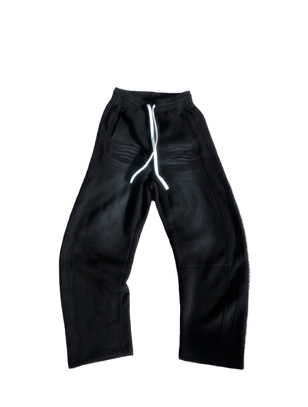 CURVED WIDE LEG SWEATPANTS