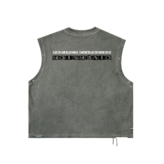 EYEZ OF DIVERSION DISTRESSED PUNK TANK