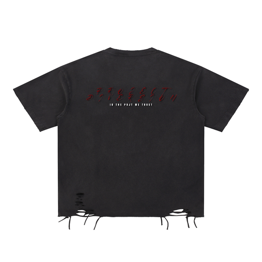 " GREATEST SACRIFICE " DISTRESSED TEE