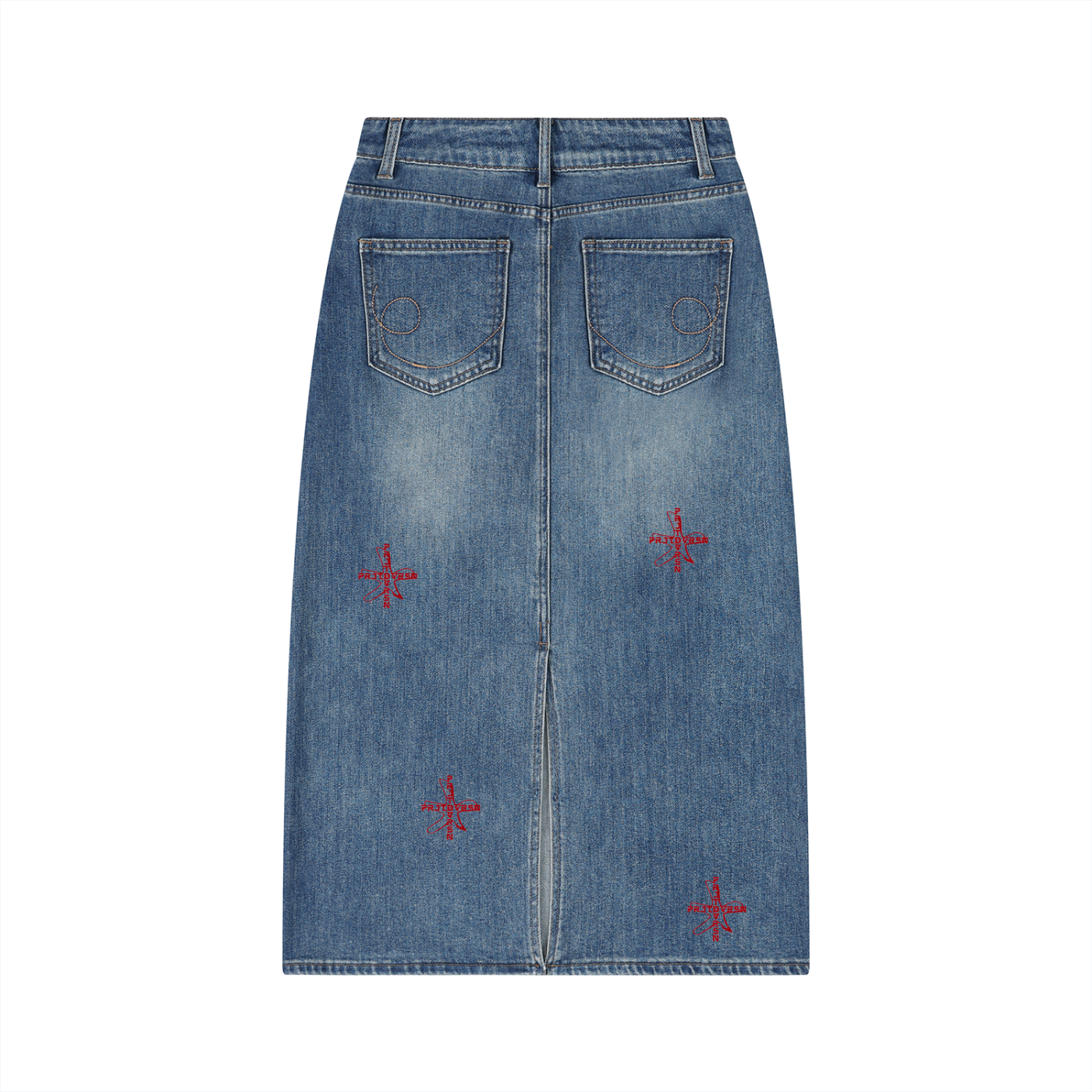" ARTIST " LONG DENIM SKIRT