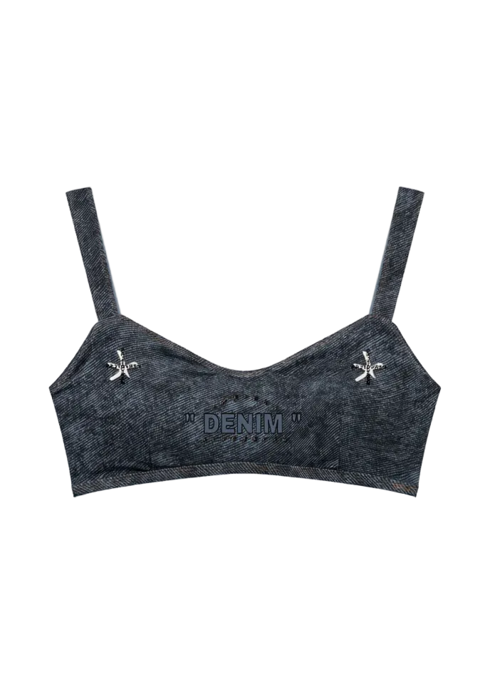 DIVERSION " DENIM " SPORTS BRA