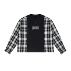 MADE BY SOCIETY PLAID RECONSTRUCTED LS
