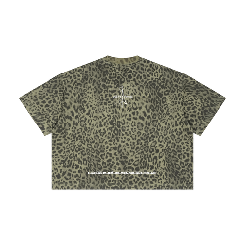 LEOPARD GREEN DIVERSION TEE