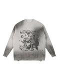 PEACE OR MEMORIES DISTRESSED CREWNECK