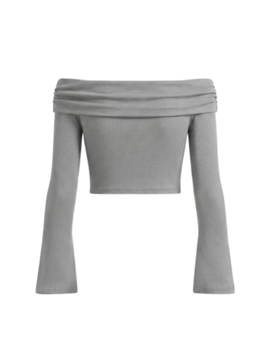 WIRED DIVERSION  OFF-SHOULDER BELL SLEEVE