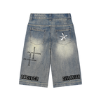 CROSS DIVERSION DENIM JORTS