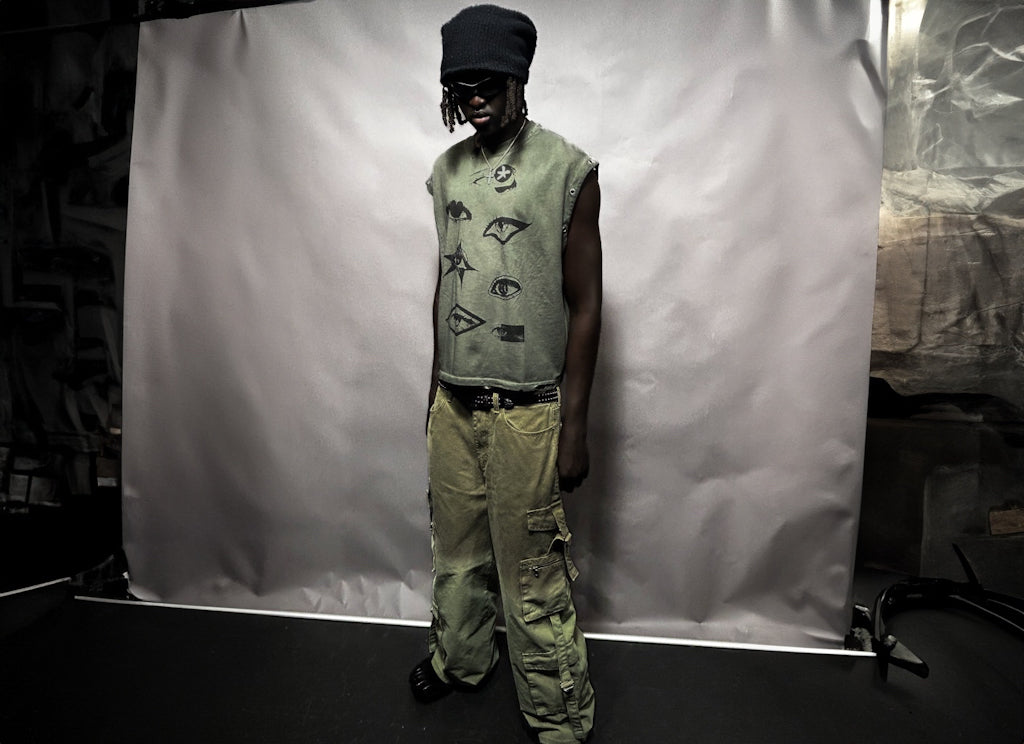 EYEZ OF DIVERSION DISTRESSED PUNK TANK