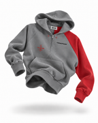 DIVERSION COLOR BLOCK BLOODY SLEEVE HOODIE
