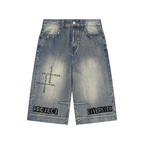 CROSS DIVERSION DENIM JORTS