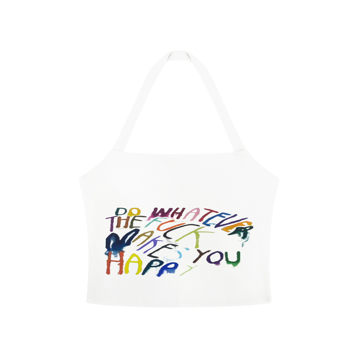 HAPPY ACCIDENT HALTER FITTED TANK