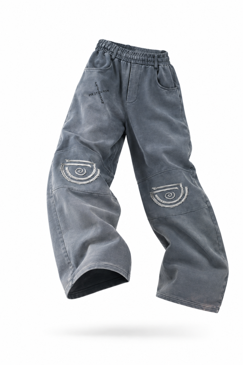 DOUBLED DIVERSION PANELED BARREL SWEATS