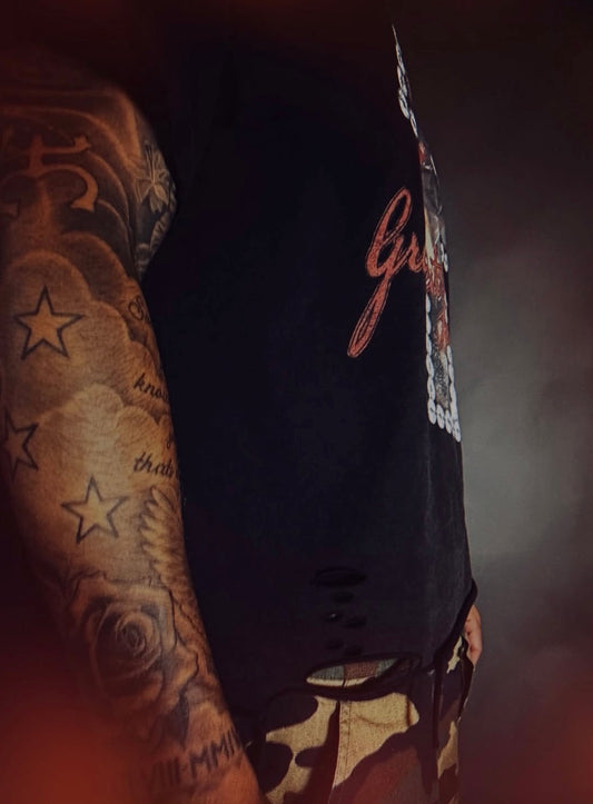 GREATEST SACRIFICE DISTRESSED TEE