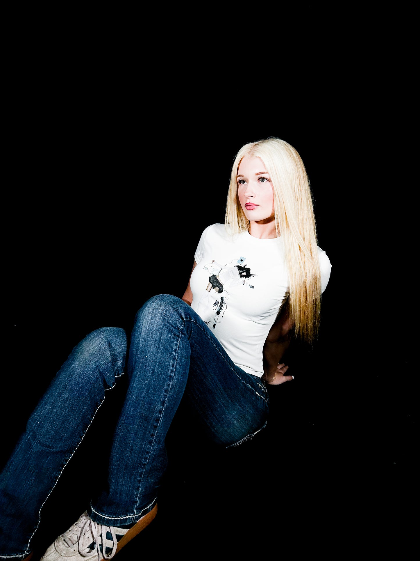 DIGITAL ANGEL BODYCON TEE