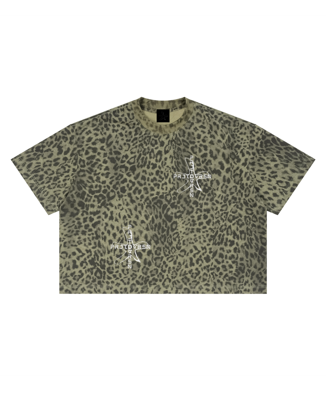 LEOPARD GREEN DIVERSION TEE