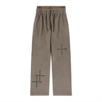 CROSS DIVERSION COMPRESSION DOUBLE WAIST SWEATS