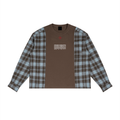 MADE BY SOCIETY PLAID RECONSTRUCTED LS
