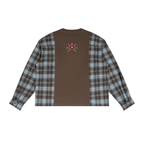 MADE BY SOCIETY PLAID RECONSTRUCTED LS