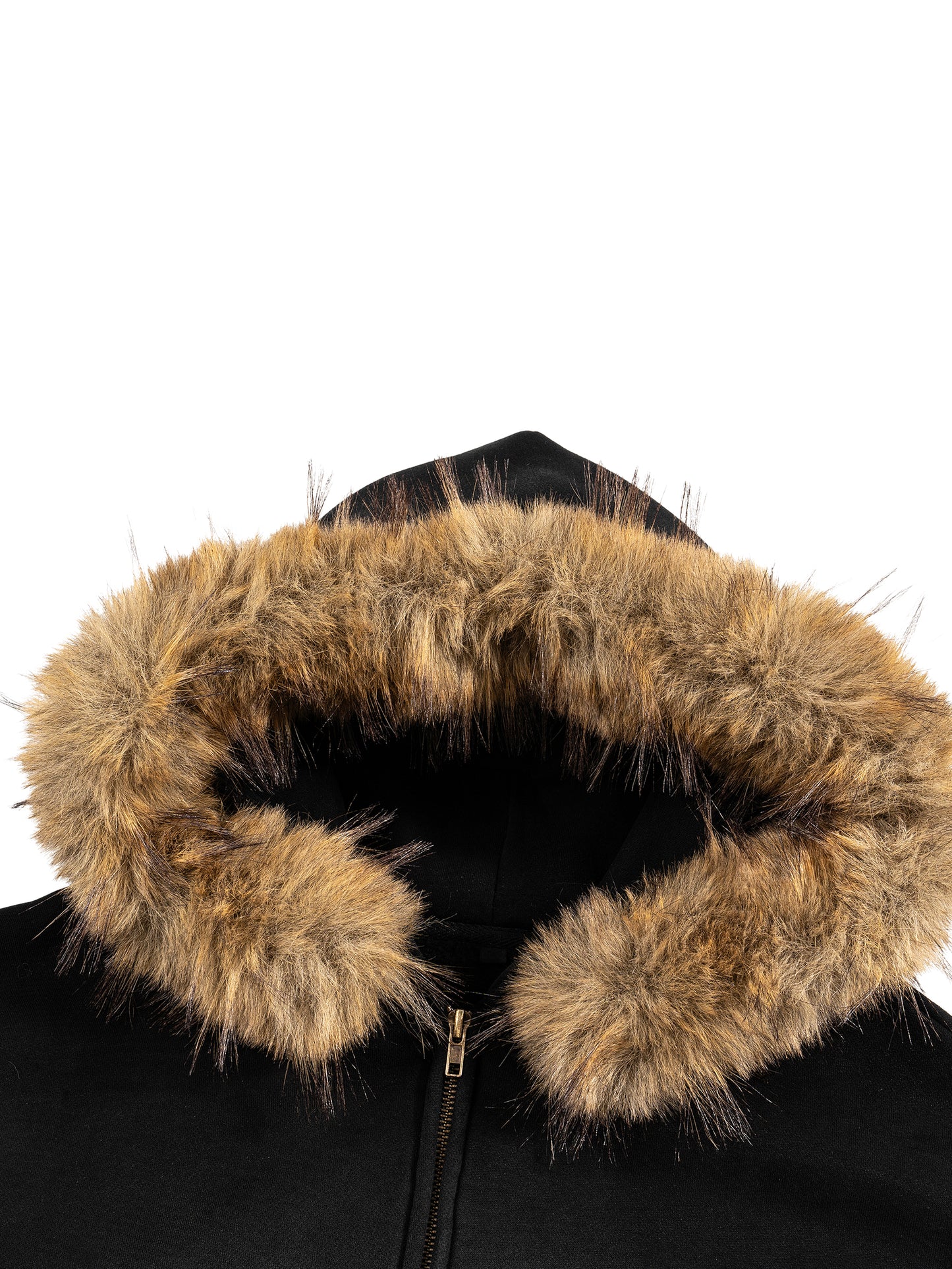 DETACHABLE FUR HOODIE