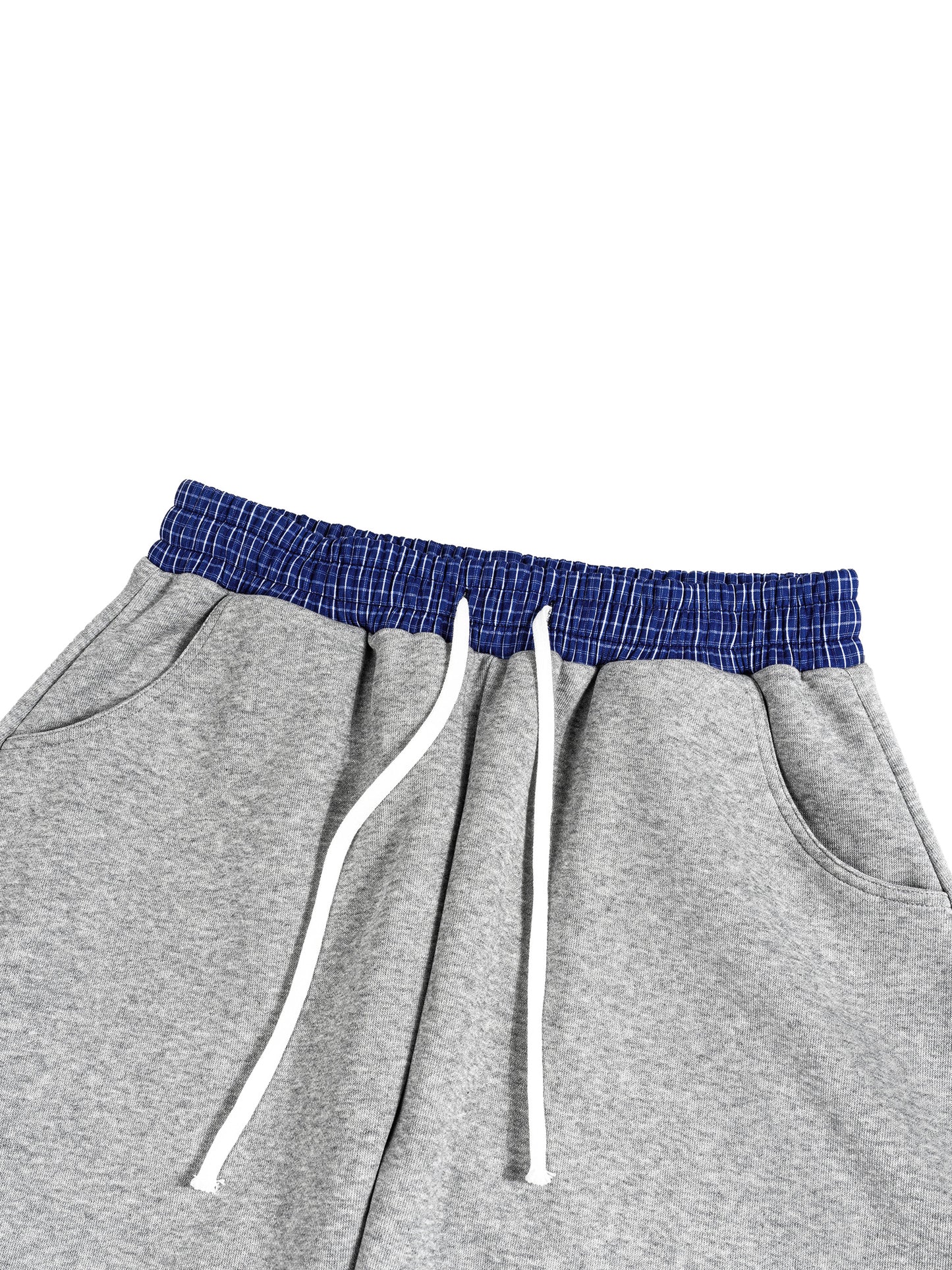 PLAID WAIST DOUBLE STAMPED SWEATS