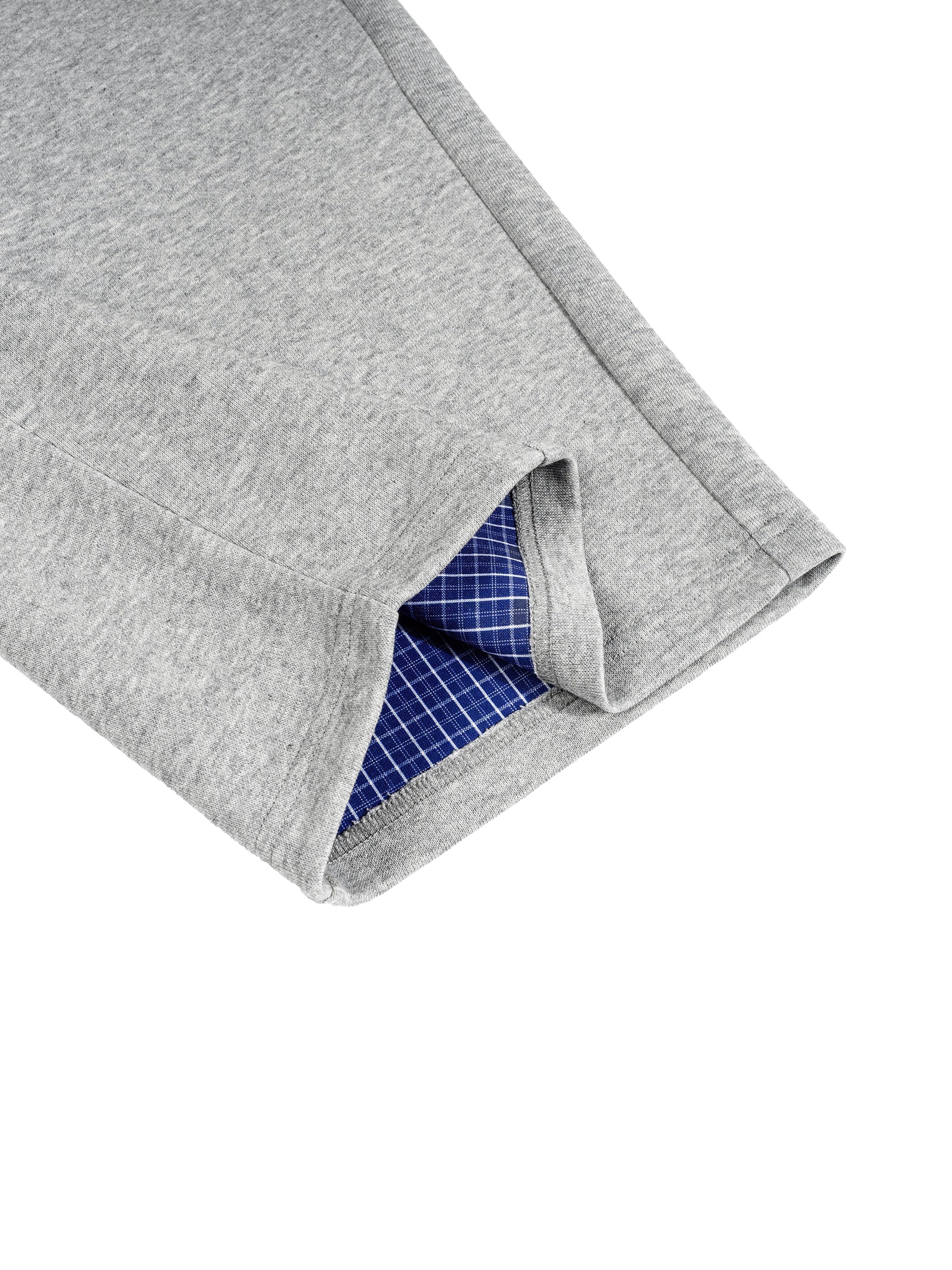 PLAID WAIST DOUBLE STAMPED SWEATS